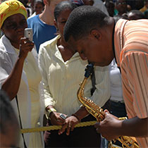 Tim Cunningham @ Derek Walcott Square, St. Lucia Jazz Festival 2006