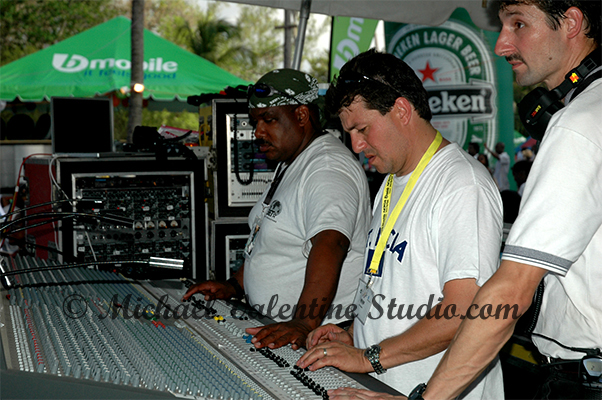 Pigeon Island sound engineers