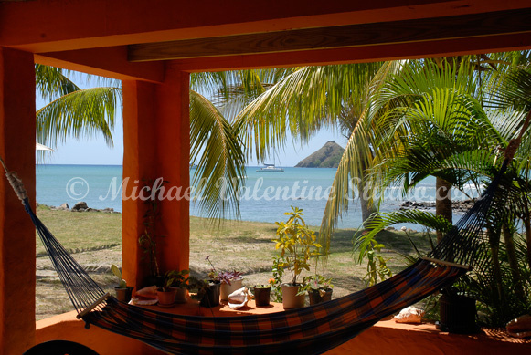 View of Pigeon Island from the Bay Guest House