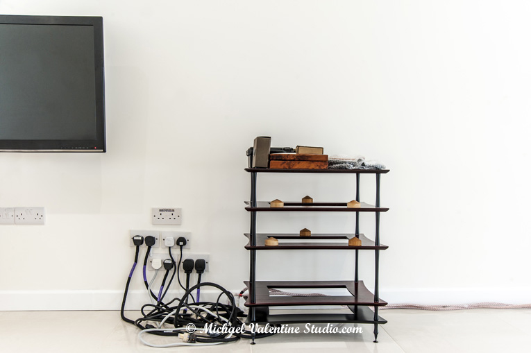 Mains leads & Quadraspire Q4 component rack