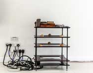 Mains leads & Quadraspire Q4 component rack