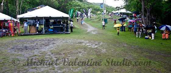 A rain sodden Fond D'Or Nature & Heritage Park