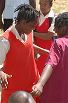 St. Lucian school children enjoying the jazz.