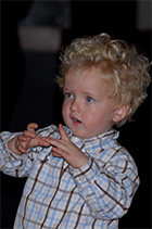 Luke Boulton enjoying Soweto Kinch & Abram Wilson's family show