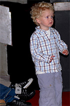 Luke Boulton enjoying Soweto Kinch & Abram Wilson's family show