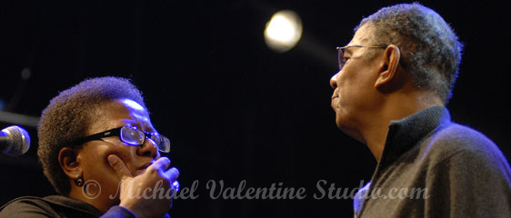 Sibongile Khmalo & Jack DeJohnette. (Look into my eyes... not around the eyes...