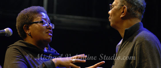 Sibongile Khmalo & Jack DeJohnette. (He thinks I'm under his control)