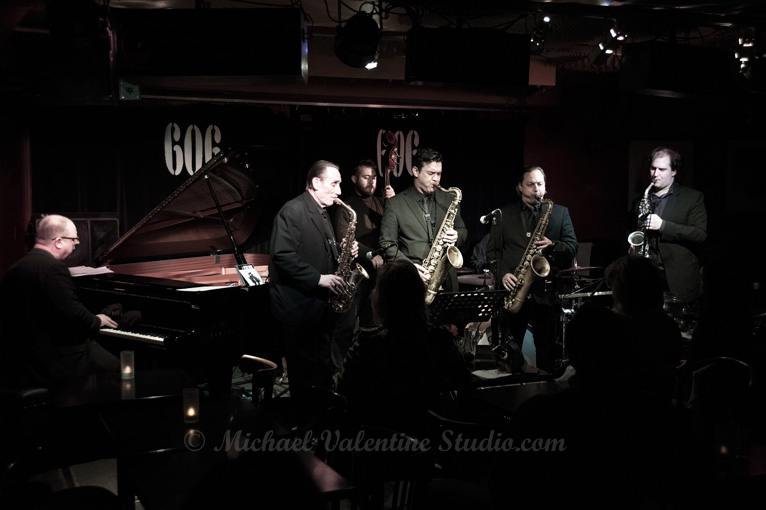 Peter King, Brandon Allen, Alex Garnett, Mike Chillingworth & Robin Aspland (piano)