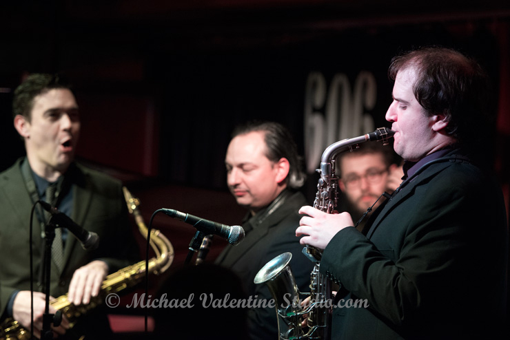 Peter King, Brandon Allen, Alex Garnett, Mike Chillingworth & Robin Aspland (piano)
