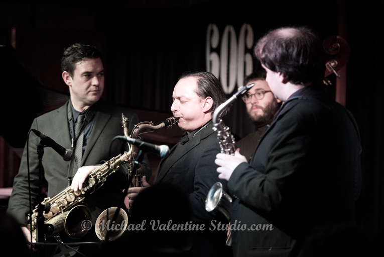 Peter King, Brandon Allen, Alex Garnett, Mike Chillingworth & Robin Aspland (piano)