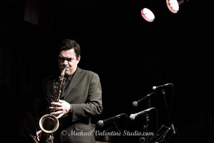 Peter King, Brandon Allen, Alex Garnett, Mike Chillingworth & Robin Aspland (piano)