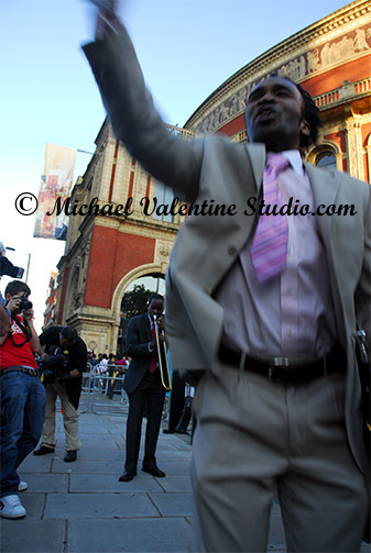 Abram WIlson outside the  Royal Albert Hall